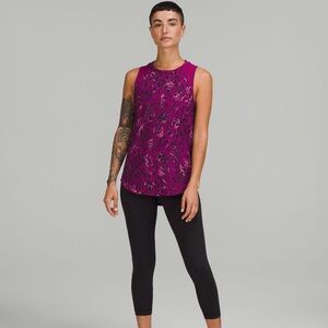 Lululemon Sculpt Tank Cheetah Camo Magenta Purple NWT